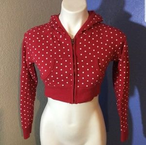 NORDSTROM Love By Design Cropped Hoodie
Red